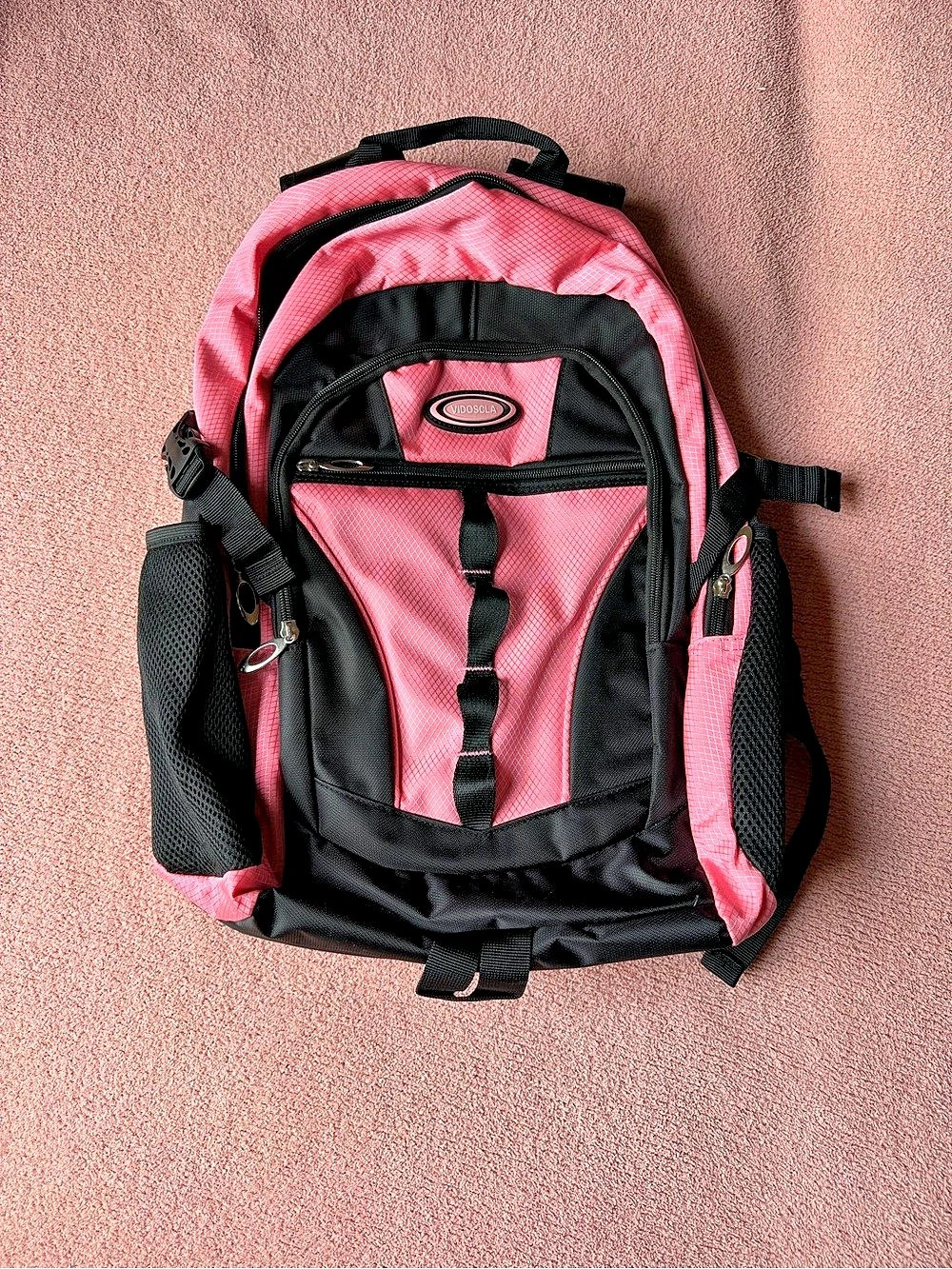 Pink & Black Backpack